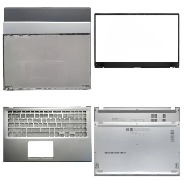 New Laptop Housing for Asus VivoBook 15 X512 F512 A512 R564 V512 Series  Case Shell LCD Back Cover Palmrest Bottom Base Silver
