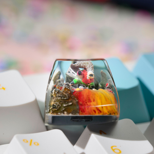 Teclas Místicas de Anime, Teclas Artesanales Personalizadas, Teclas Anime Lindas, Teclas Verdes, Juego de Teclas, Teclas de Resina - Product Image 5