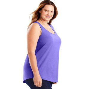 Quick Dry Breathable Casual Women Tank <b>Top</b> Front Logo Custom Size High Quality Factory Made Best Price gym singlet for fat girls - Product Image 2