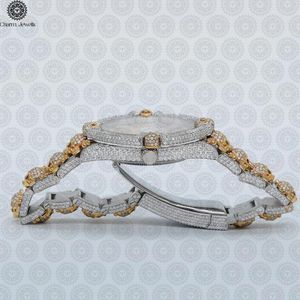 Charm_Jewells Women's Stainless Steel <b>Diamond</b> <b>Watch</b> Polygon Analog Dial Sapphire Crystal Luxury Fashion 30mm Butterfly Clasp - Product Image 3