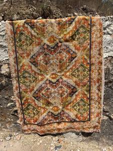 Couvre-lit en coton fait main, imprimé numérique d'inspiration persane, style Kantha, avec motif traditionnel de points de surjet. - Product Image 5
