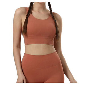 Conjunto de Yoga para Mujer sin Costuras de Alta Calidad a Precio de Mayoreo, Conjunto de Yoga Transpirable de Spandex/Poliéster con Patrón Sólido, Gran Venta - Product Image 6