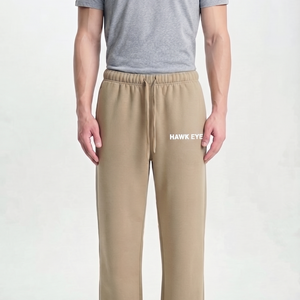 Custom Men Oversized Sweatpants Custom Heavyweight Straight Leg <b>Joggers</b> Drawstring Solid Color Men's <b>Jogger</b> - Product Image 1