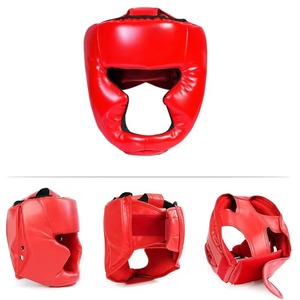 Casque de boxe personnalisable pour MMA, boxe, équitation, unisexe, en cuir PU, design protecteur, fermeture réglable, étiquette avec logo personnalisé - Product Image 4