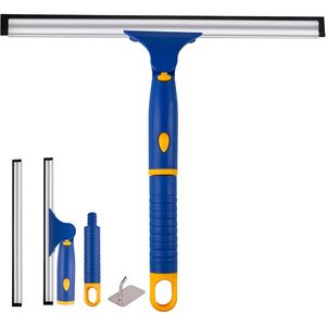 Tergivetro Antiscivolo Multiuso con 2 Lame Girevoli per Porte in Vetro e Finestre del Bagno - Product Image 1