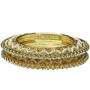 Nuevas pulseras de imitación de perlas chapadas en oro de primera calidad, modernas, para bodas y fiestas, precio al por mayor, pulsera global. - Product Image 1