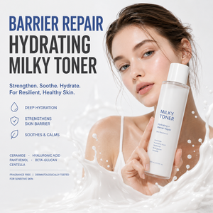 Tónico Lácteo Coreano Refrescante para una Piel Hidratada y Resiliente, con Ceramida y Centella, Cuidado Facial Diario - Product Image 4