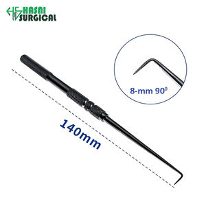 Ensemble d'instruments manuels pour chirurgie des paupières, crochet chirurgical en fil métallique approuvé CE ISO, pointe pour pénétration cutanée, en acier inoxydable, de la marque Hasni Surgical - Product Image 6
