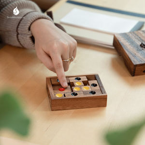 Setting Sun : Beginner to Advanced Sliding Game with Wooden Sliding Block Puzzle Non-toxic and Smooth Surface Sliding Game - Product Image 3