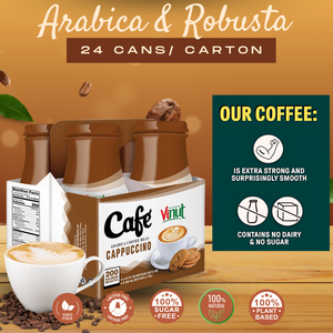 Mejor precio al por mayor 250ml VINUT fabricante Latte café bebida diseño personalizado y etiqueta privada para Arábica y Robusta - Product Image 3