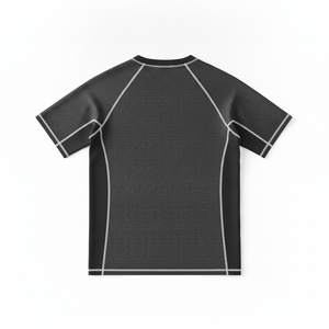 Women's Short Sleeve Rash Guard <b>Shirt</b> <b>Black</b> Quick Dry <b>Compression</b> Fit Spandex Polyester Sport Top Premium Quality - Product Image 3