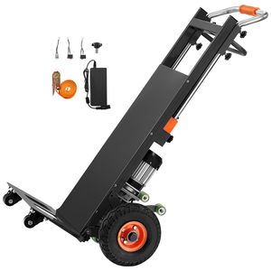 Carrello Elettrico Saliscale per Carichi Pesanti 400 kg, Attrezzatura per lo Stoccaggio Merci con Maniglia Estensibile da 400 cm - Product Image 1