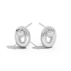 Lab Grown Diamond Asscher Cut Stud Earrings Sculptural Oval Dome Terraced Puff Chandelier <b>Clusters</b> 14K 18K Solid Gold Wholesale - Product Image 5