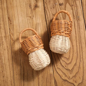 Bolso Mini de Mimbre Natural Estilo Vintage, Cesta de Almacenamiento Tejida a Mano de Ratán para Juguetes Infantiles, Bolso Pequeño para Juego de Imitación, Venta al por Mayor - Product Image 3