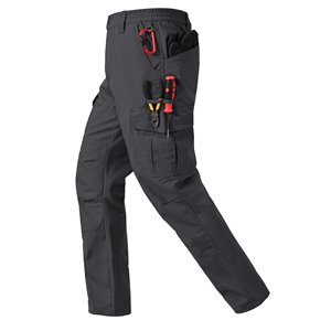 Pantalon de travail robuste multi-poches, design personnalisé, coupe confortable pour les ouvriers du bâtiment et les travailleurs généraux - Product Image 1
