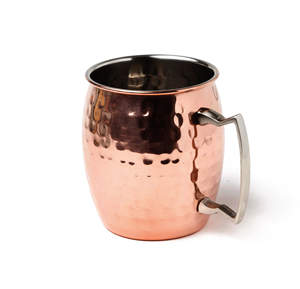 Mug en cuivre Moscow Mule, 100% cuivre massif pur, design taillé en diamant, métal martelé, tasse à bière, vaisselle de cocktail, qualité alimentaire - Product Image 4