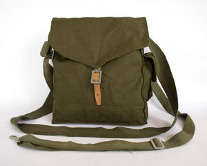 Sac messager en toile kaki, sac à bandoulière, grande capacité, fermeture éclair, portable, en polyester, pour le bureau, les voyages et le quotidien - Product Image 2