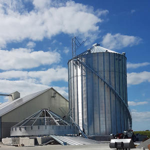ไซโลเก็บเมล็ดพืชแบบประกอบด้วยสลักเกลียวเหล็กชุบสังกะสีคุณภาพเชื่อถือได้ของโซลิสเฟอร์ ความจุ 5-15,000 ตัน สำหรับข้าวเปลือก ข้าวโพด และข้าวสาร - Product Image 1
