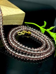 Collier de perles en grenat rhodolite, bijoux en grenat framboise naturel, pierre de naissance de janvier, collier artisanal en pierres précieuses, cadeau pour elle - Product Image 4