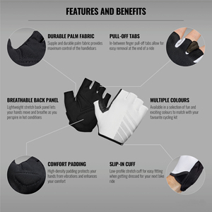 Guantes de Ciclismo de Carreras Ligeros de Dedo Corto, Nuevos, con Logotipo Personalizado, Último Diseño - Product Image 2
