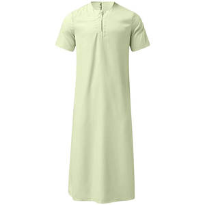 ชุดญุบบะฮ์แบบดั้งเดิมสำหรับผู้ชาย ความยาวคลุมเท้า ผลิตจากโพลีเอสเตอร์ 100% สามารถปรับแต่งได้ เหมาะสำหรับสวมใส่ตามวัฒนธรรม ใช้ได้ทุกวัน ขายส่ง - Product Image 1