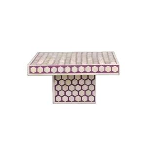 Soporte de pastel hecho a mano indio de alta calidad ecológico con incrustaciones de hueso personalizadas al por mayor para decoración del banquete de boda precio a la venta - Product Image 2