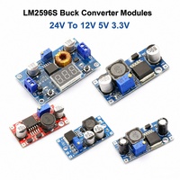 Module convertisseur abaisseur DC-DC réglable Stock LM2596S LM2596HV 3A, régulateur de tension 24V 36V vers 12V 5V 3.3V