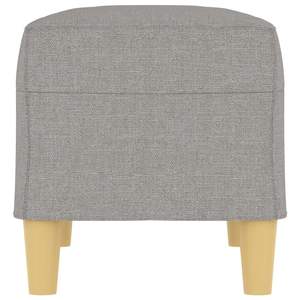 Tabourets et poufs en tissu gris clair 27.6 "x 13.8" x 16.1 "Produit - Product Image 4