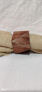 Porte-serviettes en bois de luxe marron foncé anneaux de serviette de ferme Vintage pour décor de Table de fête de mariage - Product Image 2