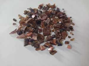 Copeaux de pierre concassée en verre de couleur crème opaque de haute qualité, 1-9 mm, forme irrégulière, galets naturels pour application en jardin - Product Image 4