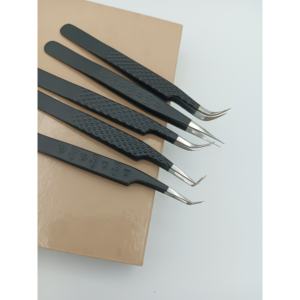 Pince à épiler en acier inoxydable à pointe fine, personnalisable avec logo, écologique et durable, accessoires de beauté, modèle Pakistan 182 - Product Image 3