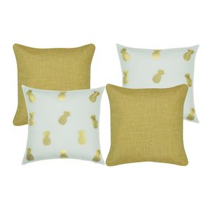 18x18 Inch Soft Printed Cotton Cushion Covers New Nature Designs Pineapple Geometric <b>Throw</b> Pillow Case Bedroom Recycled Material - Product Image 3