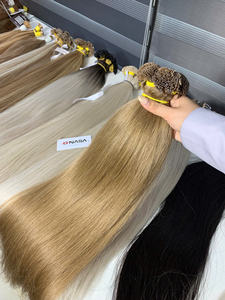 Extensions de cheveux humains vierges de haute qualité, 100g, 28 pouces, ondulation naturelle, pointe plate, couleur marron, prix de gros, magnifiques couleurs - Product Image 5