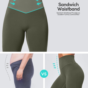 High Waisted Flare Leggings Women Flared Yoga Pants Stretchy Bootcut Tights <b>Tummy</b> <b>Control</b> Gym Wear Lightweight Flare Legging - Product Image 4