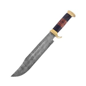 Handmade Damascus Steel Fixed Blade Razor Sharp Outdoor Hunting <b>Knife</b> with Leather Sheath High Quality OEM ODM Customizable - Product Image 4