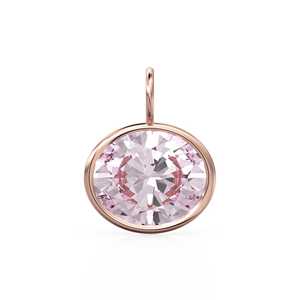 Colgante de Oro Sólido Amarillo de 14k con Morganita de 4.50ct, Corte Ovalado, Gema Rosa, Piedra de Nacimiento de Octubre, para Moissanita Suelta - Product Image 1