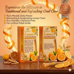 Miswak con sabor natural a naranja para la limpieza bucal diaria que proporciona un sabor refrescante, aliento fresco y un producto ecológico y conveniente. - Product Image 1