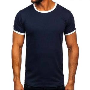 T-shirts d'été respirants pour hommes, coupe régulière, 100 % coton épais 220 GSM, col rond, anti-rétrécissement, manches ajustées, vente en gros - Product Image 5
