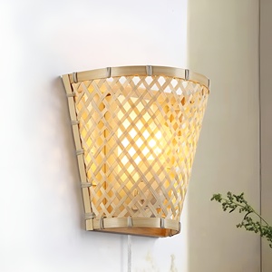 Best-seller applique murale bambou naturel éclairage intérieur lampes d'intérieur appliques murales design - Product Image 3