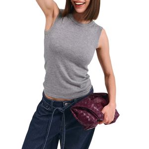 Top Corto de Verano Personalizado al por Mayor para Mujer, Top Deportivo Ajustado sin Mangas para Gimnasio, Yoga y Fitness - Product Image 2