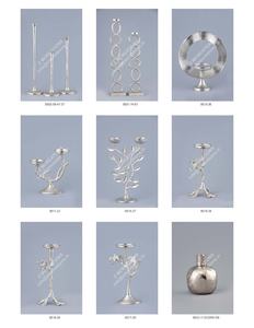 Ensemble de 2 bougeoirs modernes en métal pour table de salon, résistants à la chaleur, faits à la main, décoration de Noël et de Pâques pour la maison - Product Image 3