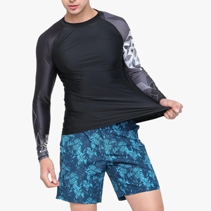 เสื้อแรชการ์ดแขนยาว Cody Luna สำหรับผู้ชาย สีดำ พิมพ์ลายแบบ Heat-Transfer แห้งเร็ว ป้องกันรังสียูวี เสื้อกีฬา โพลีเอสเตอร์/ไนลอน - Product Image 5