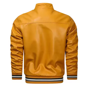 แจ็คเก็ตหนังผู้ชายระบายอากาศได้ดี ขนาดมาตรฐานยุโรป แฟชั่นสตรีท ปรับแต่งได้ ผลิตในปากีสถาน - Product Image 2