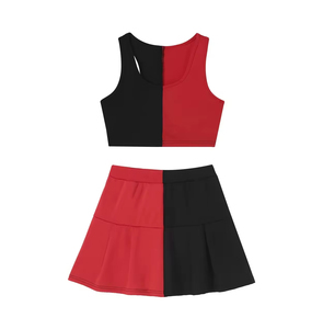 Uniformes de Animadoras Escolares Personalizados al por Mayor, Uniformes Deportivos de Moda para Mujer, Poliéster con Transferencia Térmica - Product Image 3