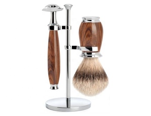 Kit de Rasage en Cuir Multicolore de Haute Qualité pour Hommes, Jetable, Résistant à l'Eau et au Vent - Product Image 2