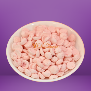 Freeze Dried Yogurt <b>Bites</b> Strawberry Flavor Round Shape | Crispy Healthy Snack OEM Supplier 10kg Bulk Pack 12 Months Shelf Life - Product Image 2