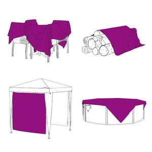 Bâche transparente avec œillets 9,8x26,2' en polyéthylène - Product Image 5