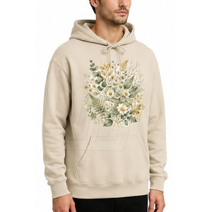 Sweat-shirt à capuche moderne imprimé DTG en mélange de coton, confortable pour tous les jours, idéal pour le streetwear décontracté. - Product Image 5