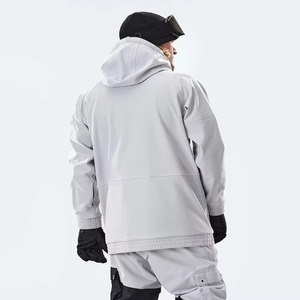 Chaqueta Impermeable para Esquí y Snowboard para Hombre, Color Bronceado, Gris Claro, Naranja, Negro, con Capucha, Tipo Anorak, Bolsillo Canguro, Tecnología Gore-Tex - Product Image 2