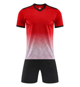 Maillot de football pour homme adulte avec col rond, personnalisable, 100% polyester, tissu respirant à séchage rapide - Product Image 5